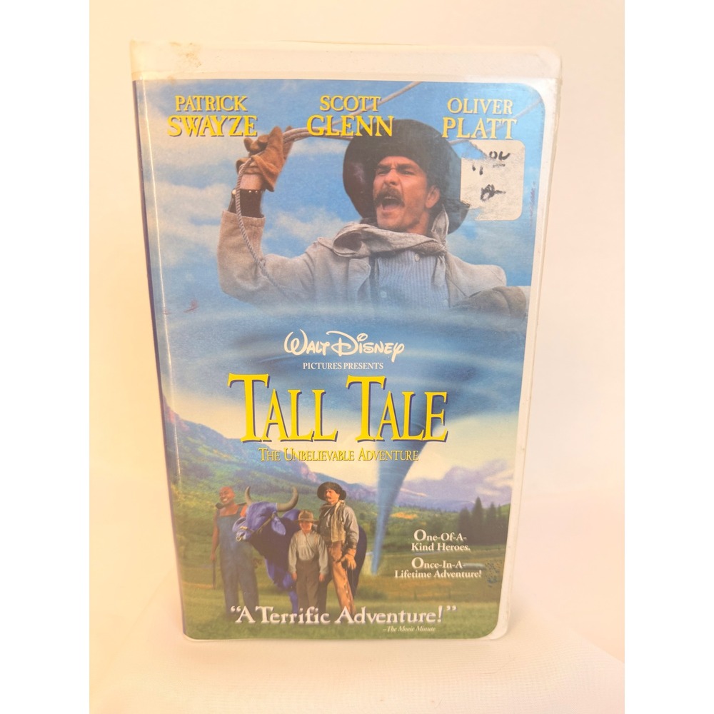 Tall Tale The Unbelievable Adventure VHS Disney Patrick Swayze 1995 Clamshell